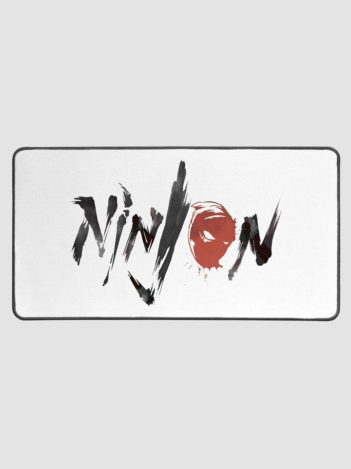 NINJON logo desk mat for miniature painting workspace