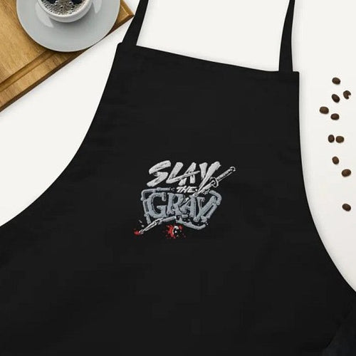 NINJON Embroidered Hobby Apron — tight crop