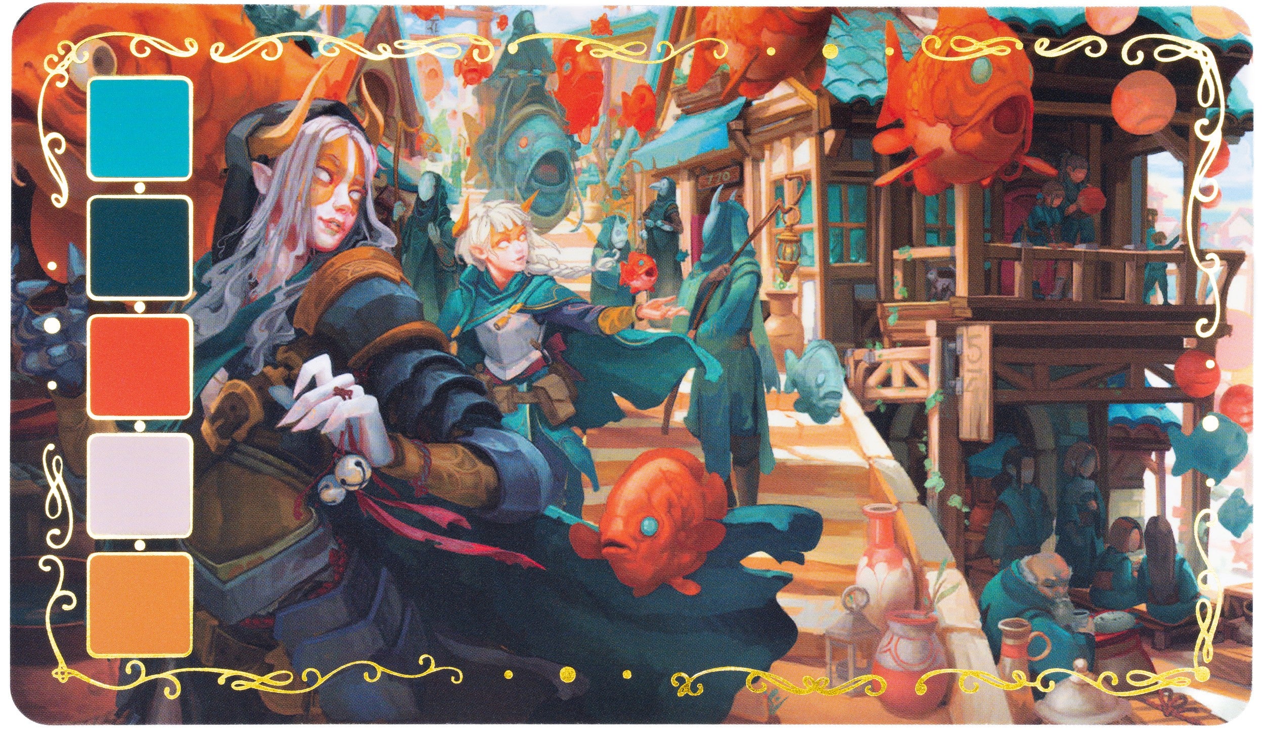 Deck of Many Colors — Card 07 front, fantasy artwork sample