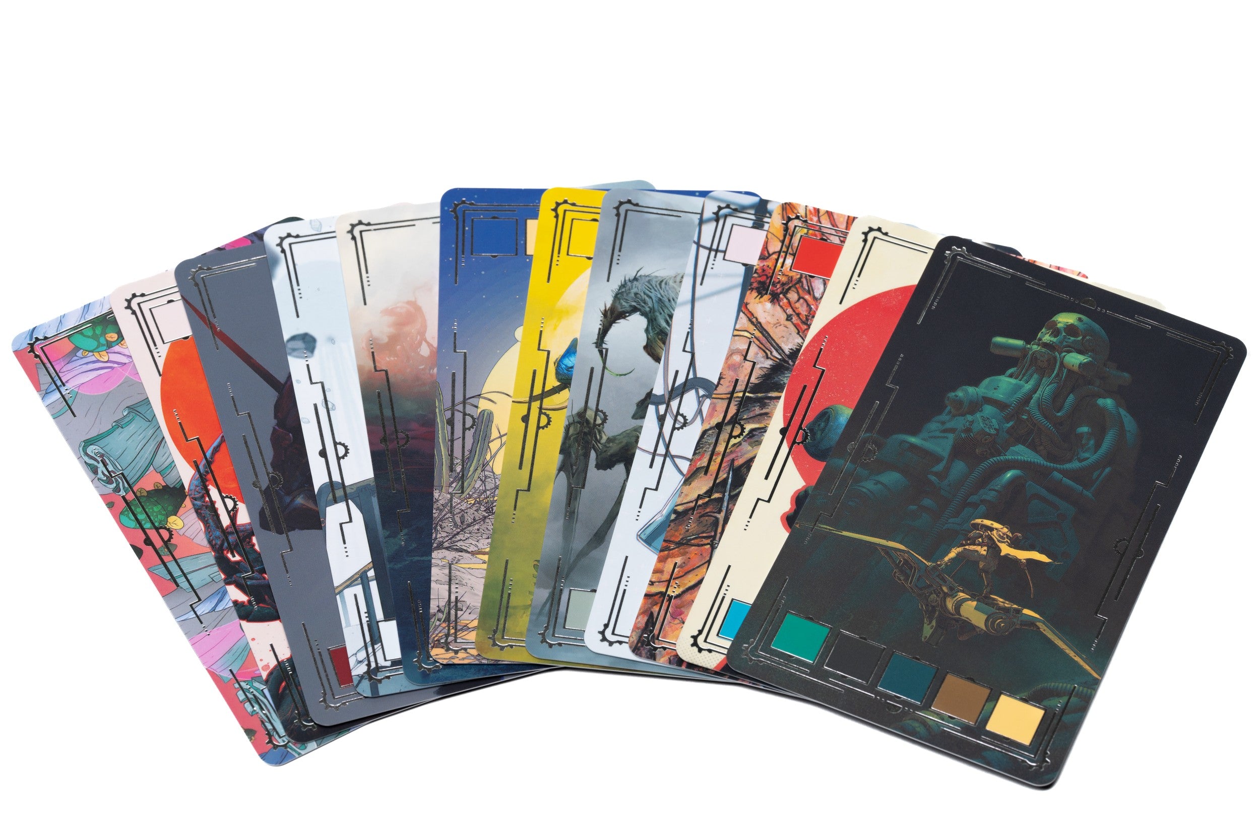Deck of Many Colors Sci-Fi edition — cards splayed in a fan