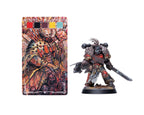 Deck of Many Colors Sci-Fi edition — card with painted Red Corsair miniature