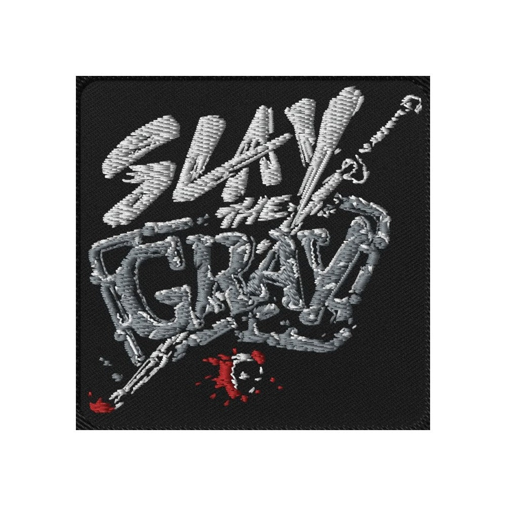 NINJON Slay the Gray Embroidered Patch — padded for collection grid